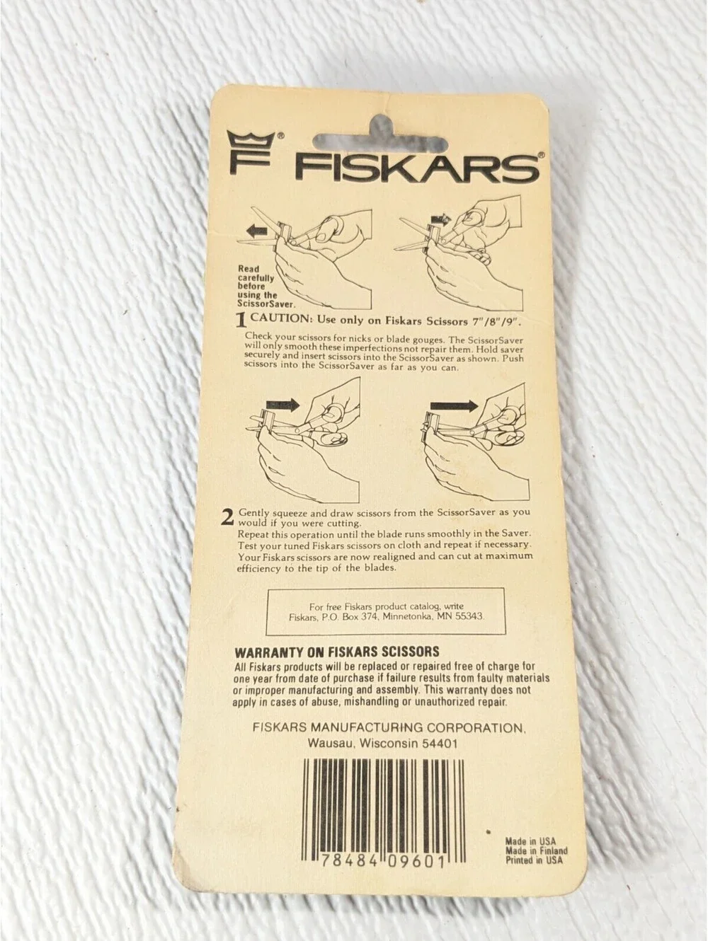 New Vintage Fiskars Scissor Saver ScissorSaver alignment tuner tool Model 9601